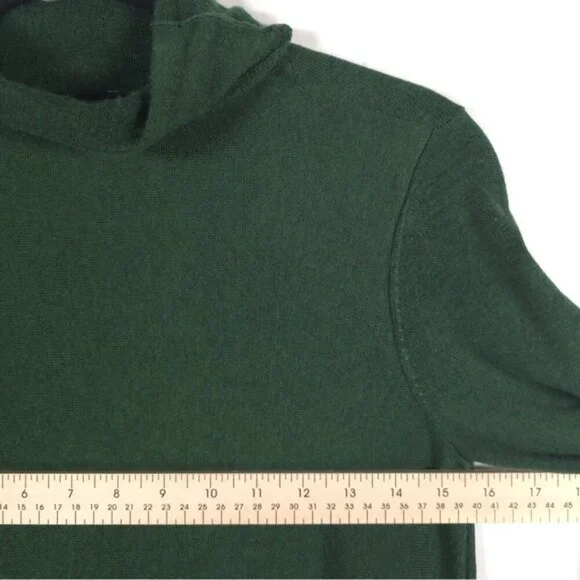 EILEEN FISHER MERINO WOOL Blend Turtleneck Long Sleeve Tunic Top Size XS/TP - Picture 6 of 8